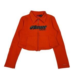 Vintage Flame Johnny Blaze Cropped Sweatshirt Women's Large Y2K Hip Hop